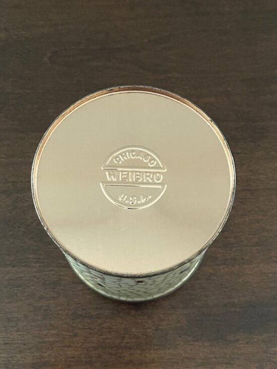 Vintage Tin Weibro Chicago U.S.A. Strawberries Grapes Cherries Mosaic - Picture 5 of 11